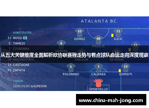 从五大关键维度全面解析欧协联赛程走势与看点球队命运走向深度观察 从五大关键维度全面解析欧协联赛程走势与看点球队命运走向深度观察